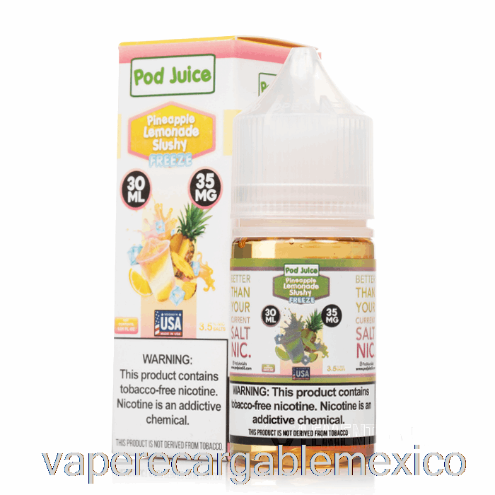 Vape Recargable Congelado Limonada De Piña Granizado - Jugo De Vaina - 30ml 20mg